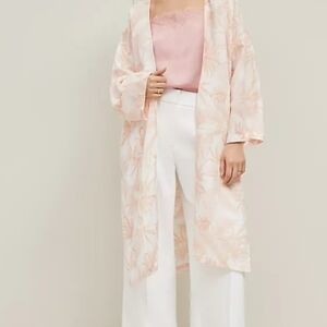 Ann Taylor Peach and Cream Blouse